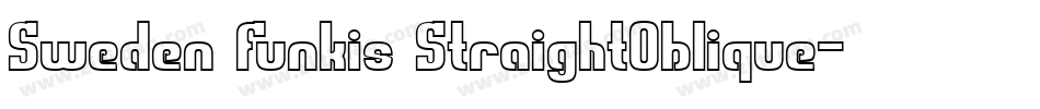 Sweden Funkis StraightOblique字体转换